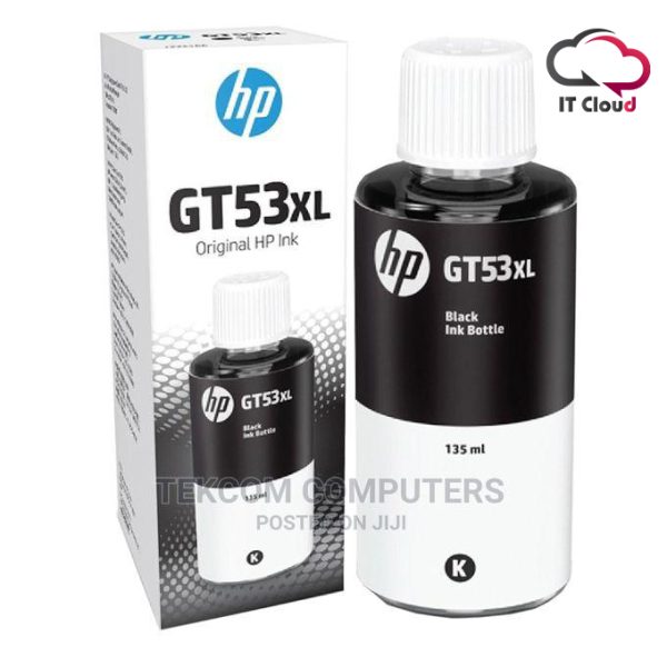 HP GT51XL / GT53XL 135-ML BLACK ORIGINAL INK BOTTLE FOR HP GT5810 | GT5820 |315 | 415 | 115