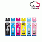 Epson T6731 Black / Cyan / yellow / Megenta / Light Cyan / Light Magenta Ink Bottle for L800/L805/L850/L1800