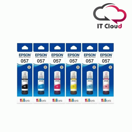 EPSON 057 BLACK / CYAN / Light Cyan / Yellow / Magenta / Light Magenta INK BOTTLE FOR L8050/L18050/L8150W