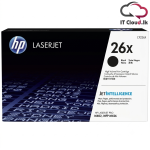 HP 26X High Yield Black Original LaserJet Toner Cartridge, CF226X