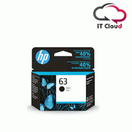 HP 63 Black Cartridge for HP 1110/ 1112/ 3830/ 2130/ 2132/ 4650