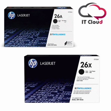 HP 26A Black / 26X High Yield Black Original LaserJet Toner Cartridge