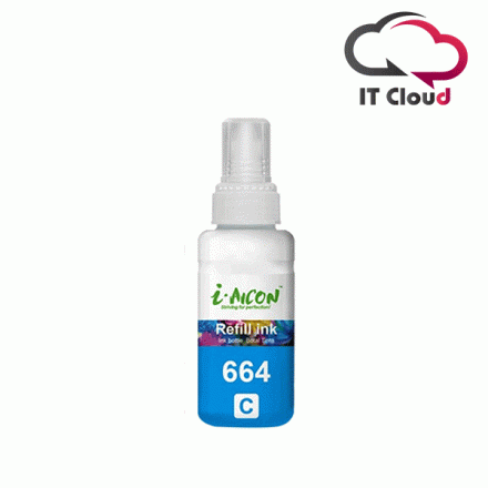 Aicon Brand Compatible T6641 Ink Bottle Cyan for Epson L100/110/130/200/300/310/365/550/565/1300