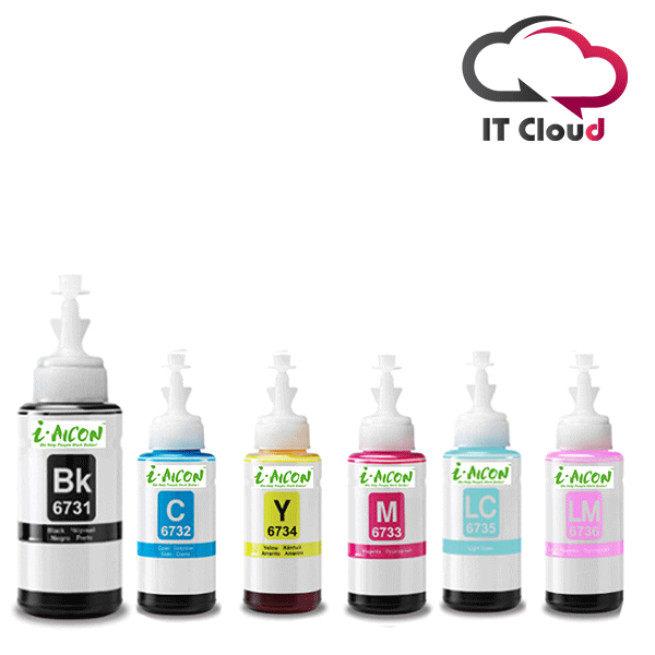 Epson Compatible T6731 Black / Cyan / yellow / Megenta / Light Cyan / Light Magenta Ink Bottle for L800/L805/L850/L1800