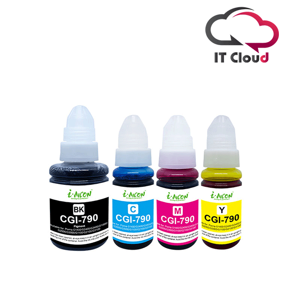 Canon Compatible GI-790 - Black / Cyan / Yellow / Megenta Ink Bottle for G1000 /G1010/G2010/G3010/G4010