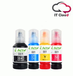 Epson Compatible 001 Black/ Cyan / Yellow / Megenta Ink Bottle for L4150, L4160, L6160, L6170, L6190