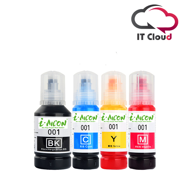 Epson Compatible 001 Black/ Cyan / Yellow / Megenta Ink Bottle for L4150, L4160, L6160, L6170, L6190