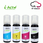 Epson Compatible 003 Black / Cyan / Yellow / Megenta Ink Bottle for L1110/L3100/L3101/L3110/L3150/L5190